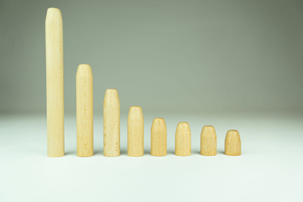 Pins von der Seite (Längen)